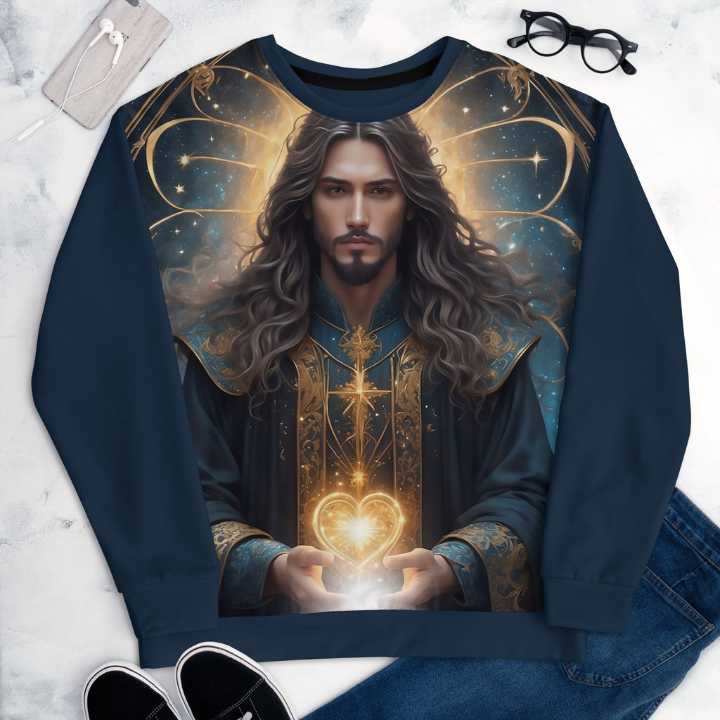 Jezus za čudežne blagoslove (unisex pulover)