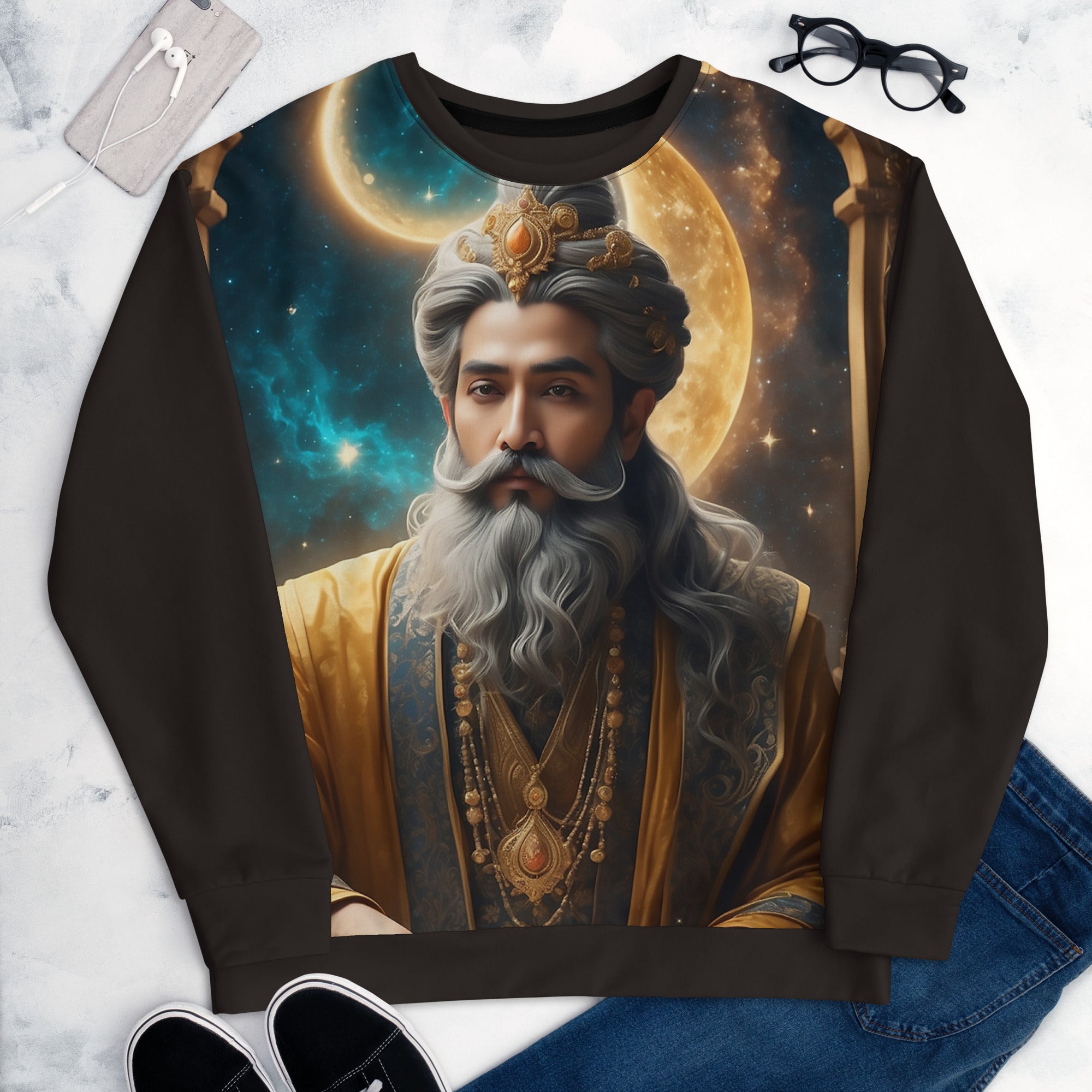 Lord Maitreya za znanje in pisateljevanje (unisex pulover)