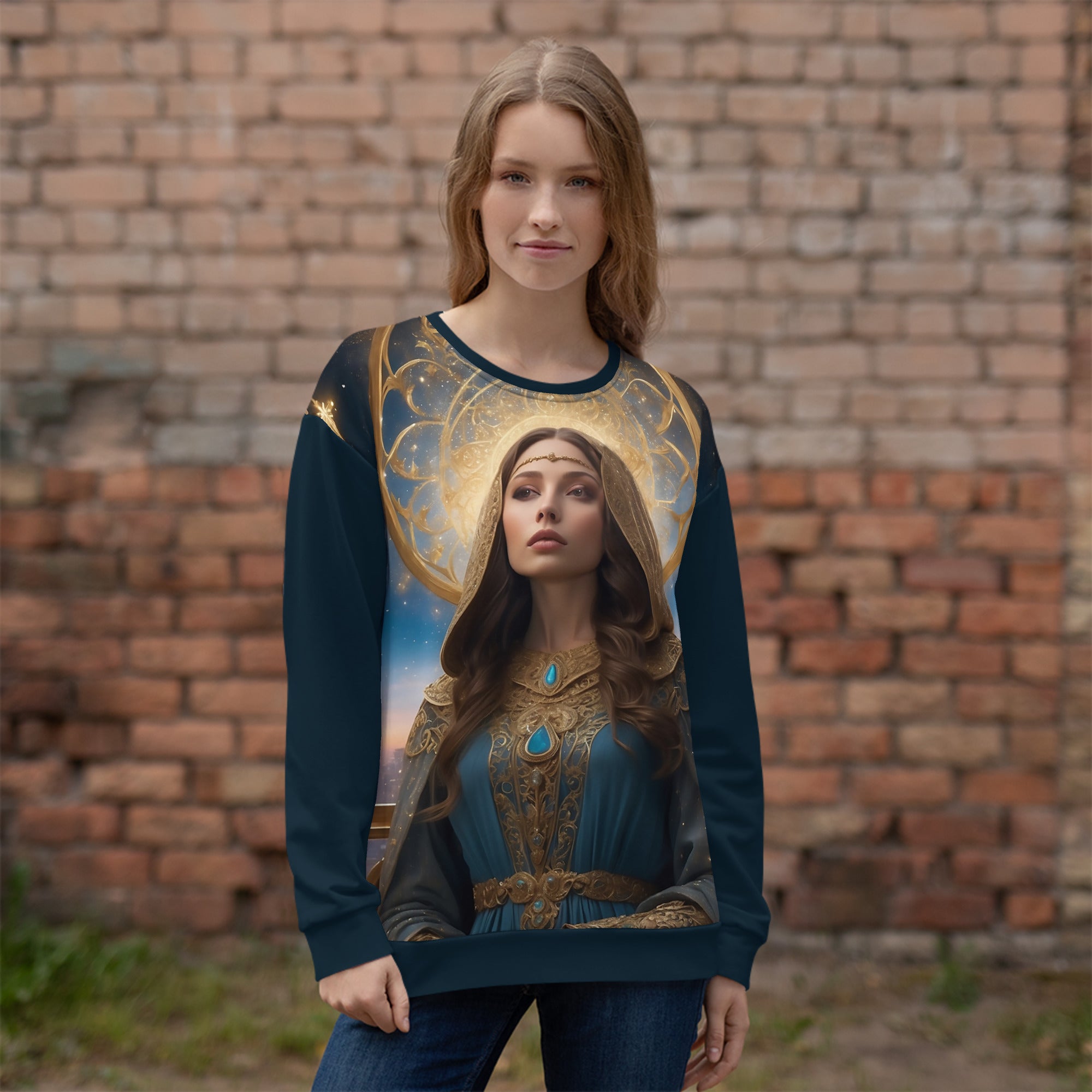 Mati Marija za energijo sprejemanja (unisex pulover)