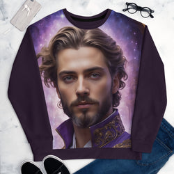Saint Germain za vijolični plamen preobrazbe (unisex pulover)