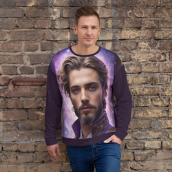 Saint Germain za vijolični plamen preobrazbe (unisex pulover)