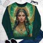 Zelena Tara za iskrene povezave (unisex pulover)