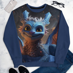 Zmajček varovanja otroških src (unisex pulover)