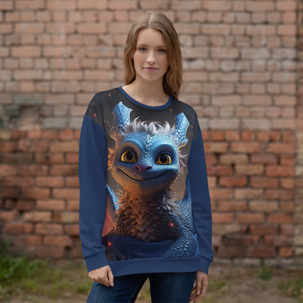 Zmajček varovanja otroških src (unisex pulover)
