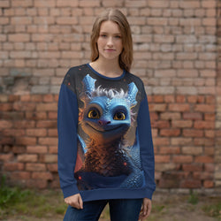 Zmajček varovanja otroških src (unisex pulover)